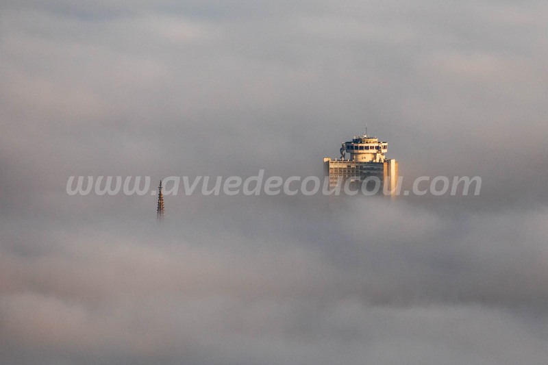 Mer de nuages sur Mulhouse