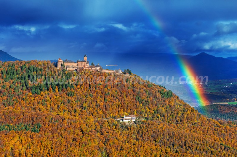 Arc-en-ciel au Haut-Koenigsbourg