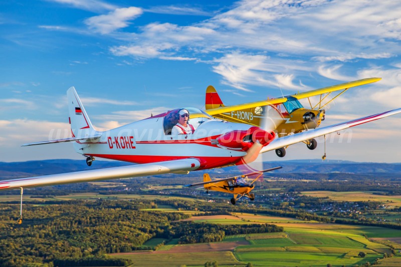Fournier RF4, Piper J3Cub et Tétras
