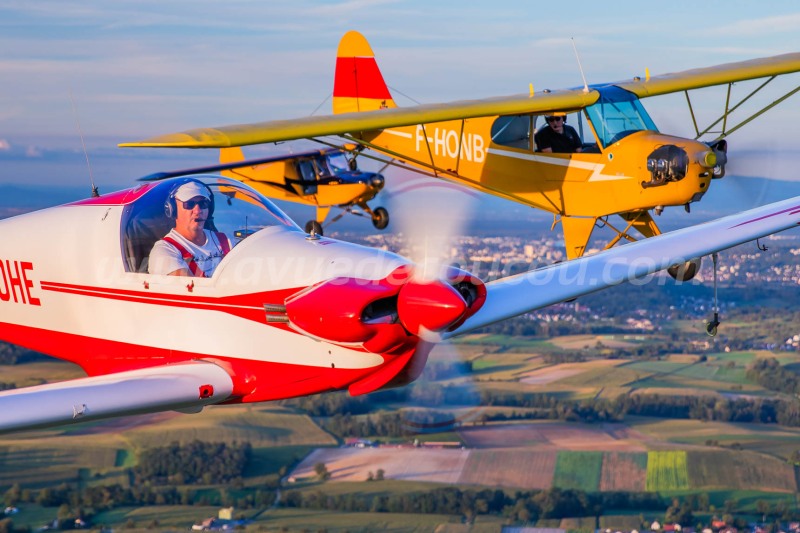 Fournier RF4, Piper J3Cub et Tétras