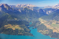 Isère (38), le lac du Sautet