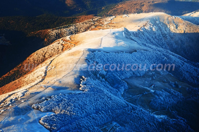 Ligne de crêtes givrée