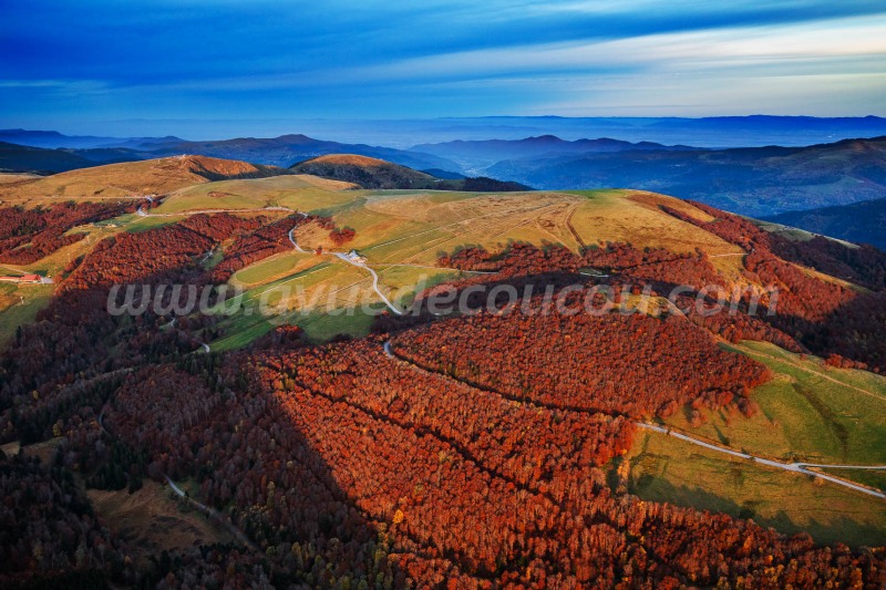 Couchant d'automne sur la Route des Crêtes