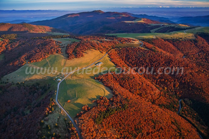 Couchant d'automne sur la Route des Crêtes
