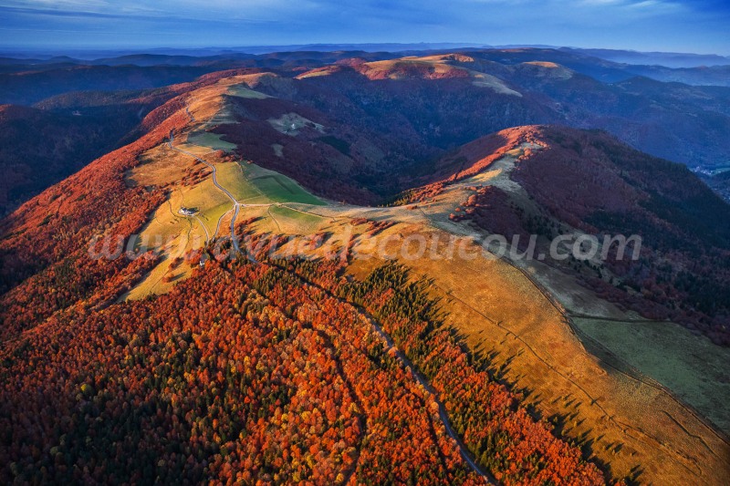 Couchant d'automne sur la Route des Crêtes
