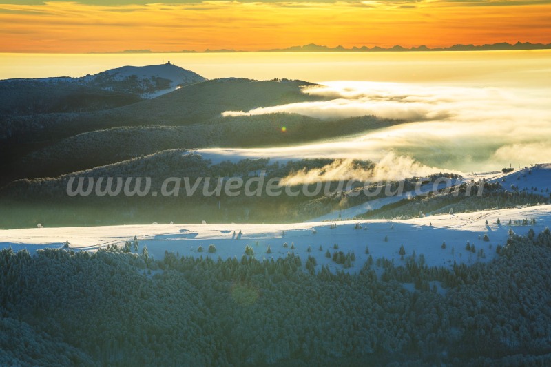 Aube d'hiver au Markstein